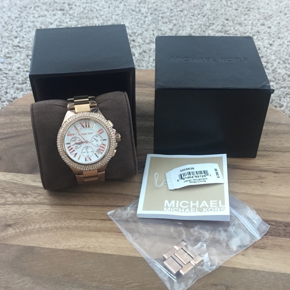 LIKE NEW TAGS Michael Kors Camille Rose Gold Watch main image 5